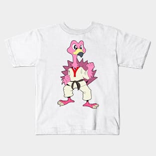 Comic Flamingo does Karate Kids T-Shirt